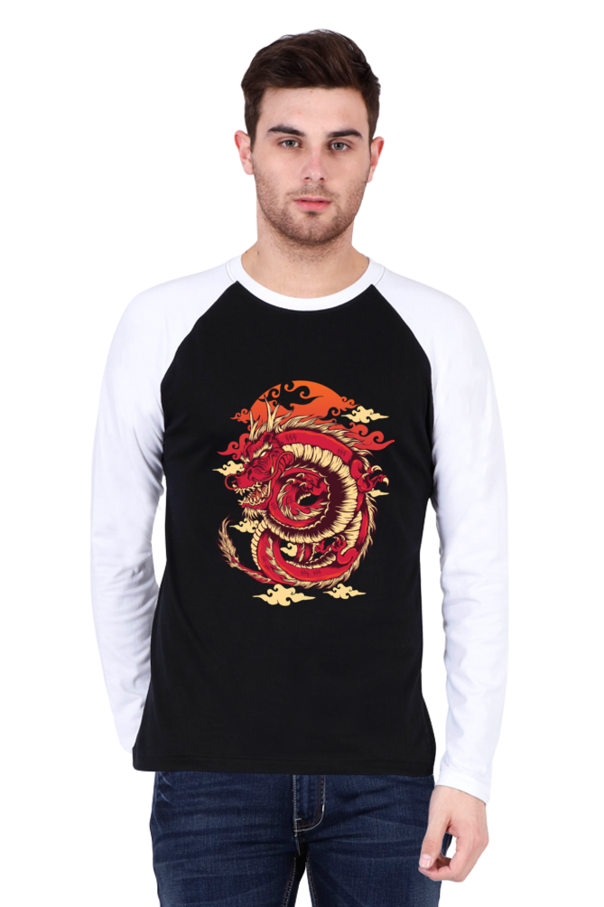 Red Dragon - Men's Raglan Full Sleeve T-Shirt