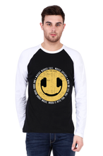 Load image into Gallery viewer, Headphone White - Men&#39;s Raglan Full Sleeve T-Shirt
