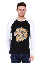 Load image into Gallery viewer, Lion - Men&#39;s Raglan Full Sleeve T-Shirt
