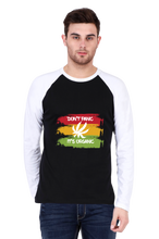 Load image into Gallery viewer, Don&#39;t Panic It&#39;s Organic - Men&#39;s Raglan Full Sleeve T-Shirt
