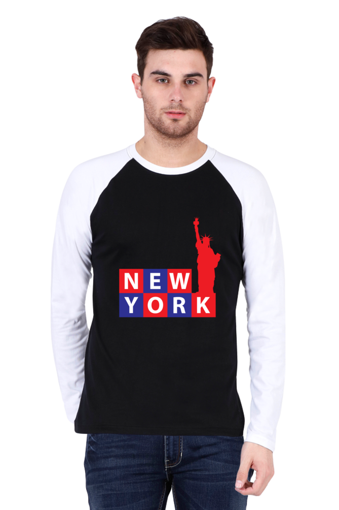 Liberty of New York - Men's Raglan Full Sleeve T-Shirt