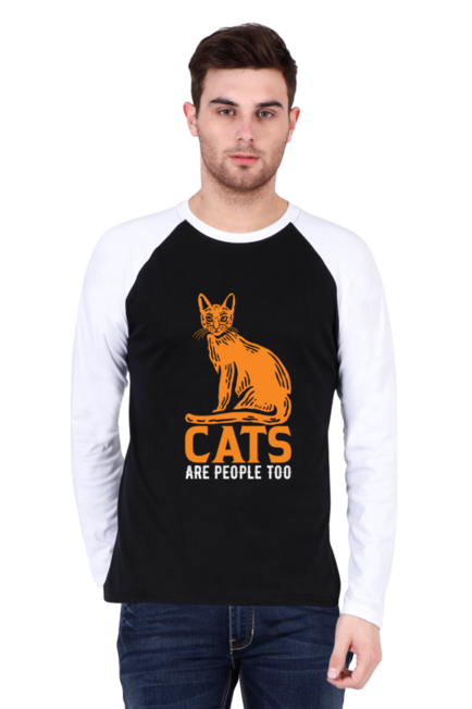 Orange Cats - Men's Raglan Full Sleeve T-Shirt