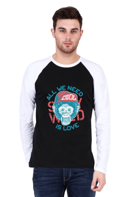 All We Need is Love - Men's Raglan Full Sleeve T-Shirt