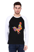 Load image into Gallery viewer, Triangle Rooster - Men&#39;s Raglan Full Sleeve T-Shirt
