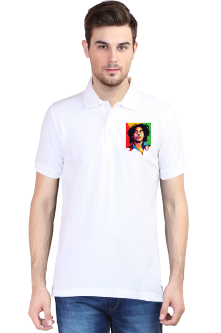 Bob Marley - Men's Polo Half Sleeve T-Shirt