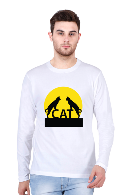 Cats - Men's Round Neck Full Sleeve T-Shirt