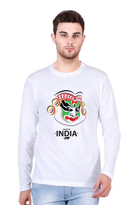 Kathakali Made in India - Men's Round Neck Full Sleeve T-Shirt