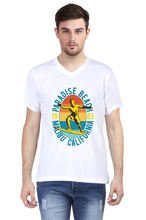 Load image into Gallery viewer, Malibu Paradise Beach - Men&#39;s V-Neck Half Sleeve T-Shirt
