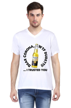 Load image into Gallery viewer, Corona WTF-Men&#39;s V-Neck Half Sleeve T-Shirt
