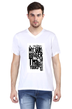 Load image into Gallery viewer, Bigger Gun - Men&#39;s V-Neck Half Sleeve T-Shirt
