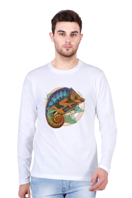 Chameleon Creation - Men's Round Neck Full Sleeve T-Shirt