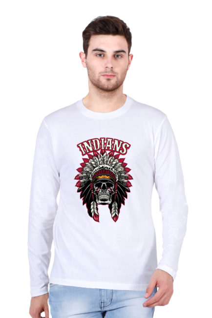Indian Tribe - Men's Round Neck Full Sleeve T-Shirt