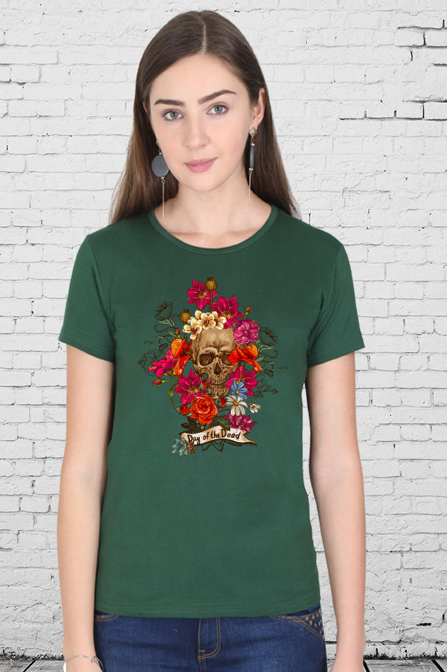 Day of the Dead - Women's Round Neck Half Sleeve T-Shirt