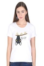 Load image into Gallery viewer, Boo Bat - Women&#39;s Round Neck Half Sleeve T-Shirt

