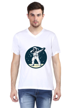 Load image into Gallery viewer, Posing Astronaut - Men&#39;s V-Neck Half Sleeve T-Shirt
