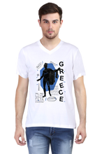 Load image into Gallery viewer, Inspiring Greece - Men&#39;s V-Neck Half Sleeve T-Shirt
