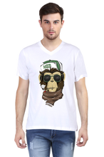 Load image into Gallery viewer, Weed Monkey-Men&#39;s V-Neck Half Sleeve T-Shirt
