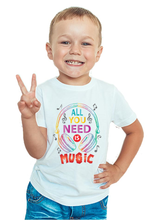 Load image into Gallery viewer, All You Need Is Music - Kid's Round Neck Half Sleeve T-Shirt

