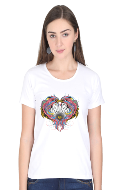 Sacred Unicorn - Women's Round Neck Half Sleeve T-Shirt