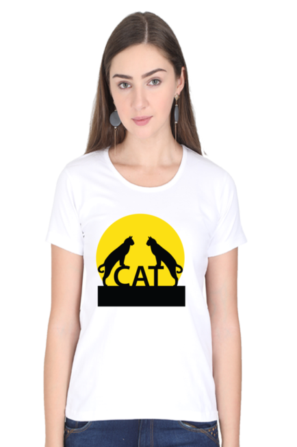 Cats - Women's Round Neck Half Sleeve T-Shirt