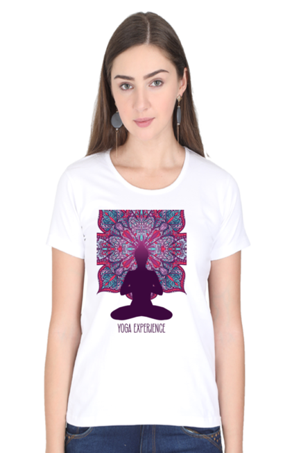 Yoga Experience - Women's Round Neck Half Sleeve T-Shirt