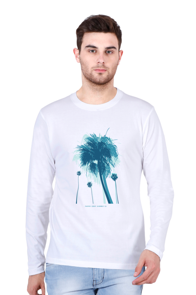 Pacific Coast Highway CA - Men's Round Neck Full Sleeve T-Shirt