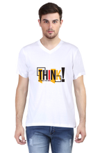 Load image into Gallery viewer, Think Outside The Box - Men&#39;s V-Neck Half Sleeve T-Shirt
