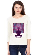 Load image into Gallery viewer, Yoga Experience - Women&#39;s Round Neck Full Sleeve T-Shirt
