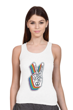 Load image into Gallery viewer, Peace Hand Gesture Sign - Women&#39;s Tank Top
