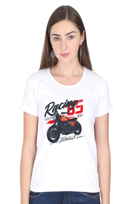 Racing Freedom 85 -  Women's Round Neck Half Sleeve T-Shirt