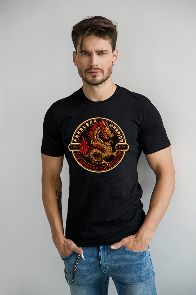 The Spirit Of the Samurai - Men's Round Neck Half Sleeve T-Shirt