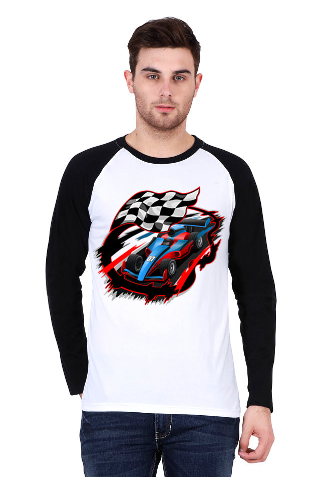 F1 Flag - Men's Raglan Full Sleeve T-Shirt