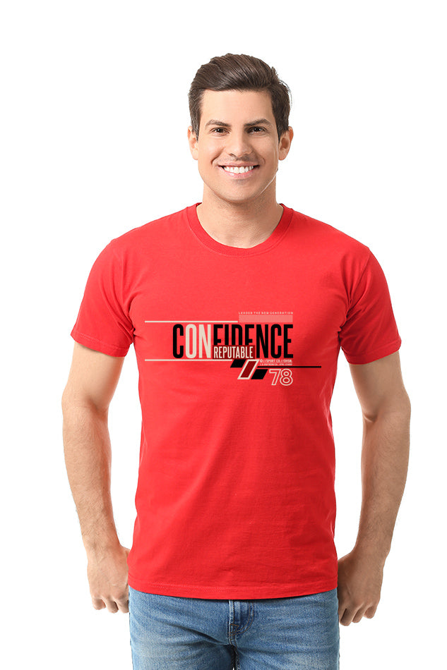 Confidence Reputable - Men's Round Neck Half Sleeve T-Shirt
