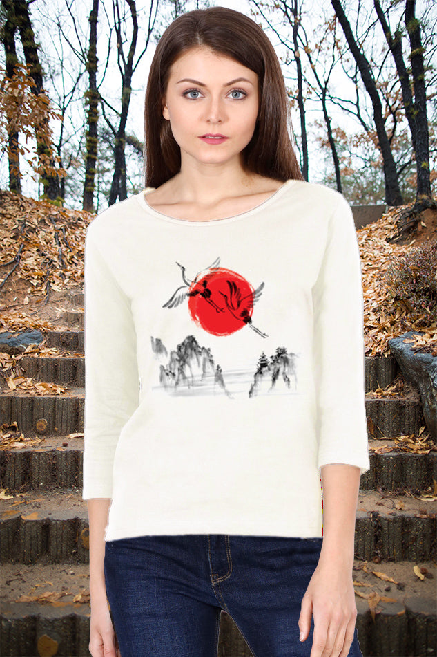 Beautiful Canvas - Women's Round Neck Full Sleeve T-Shirt