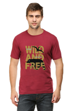 Load image into Gallery viewer, Wild And Free - Men&#39;s Round Neck Half Sleeve T-Shirt
