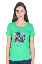 Load image into Gallery viewer, Spyndell Dragon - Women&#39;s Round Neck Half Sleeve T-Shirt
