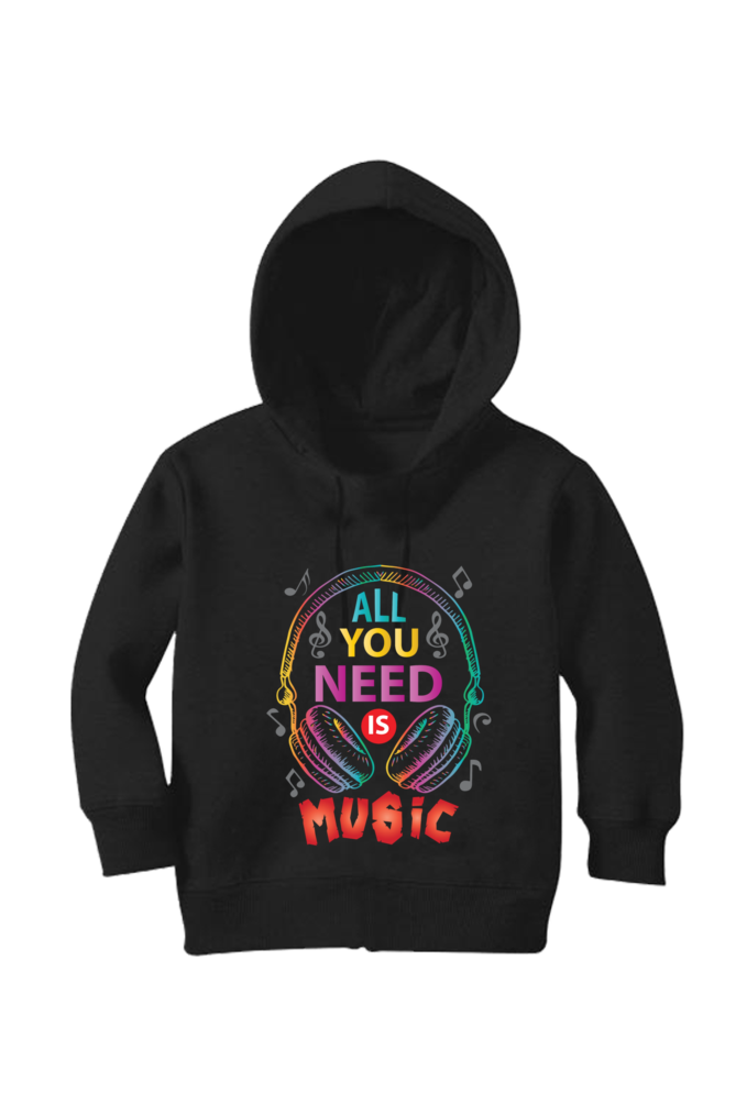 All You Need Is Music - Kid's Hooded SweatShirt