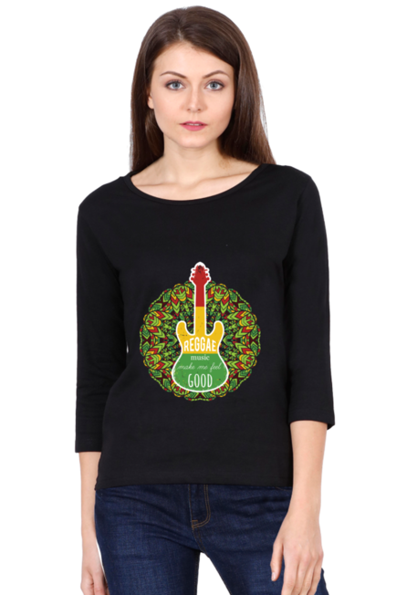 Raggae Music - Women's Round Neck Full Sleeve T-Shirt