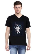 Load image into Gallery viewer, Spaces Out of this World - Men&#39;s V-Neck Half Sleeve T-Shirt
