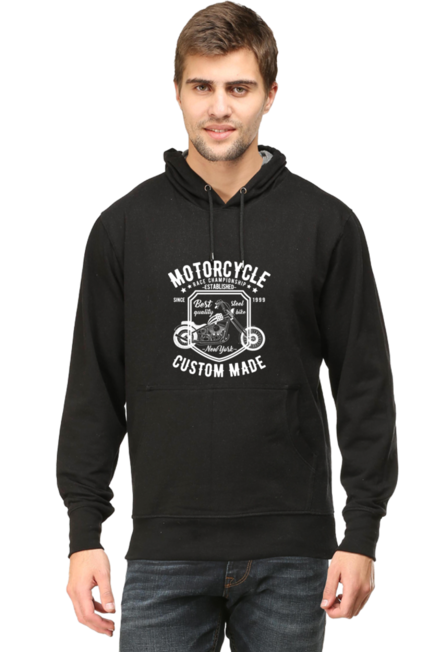 Motorcycle Custom White - Hooded SweatShirt