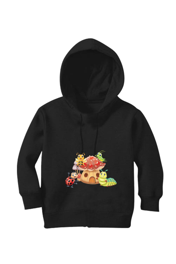 Funny Insects with Mushroom House - Kid's Hooded SweatShirt