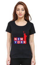 Load image into Gallery viewer, Liberty of New York - Women&#39;s Round Neck Half Sleeve T-Shirt
