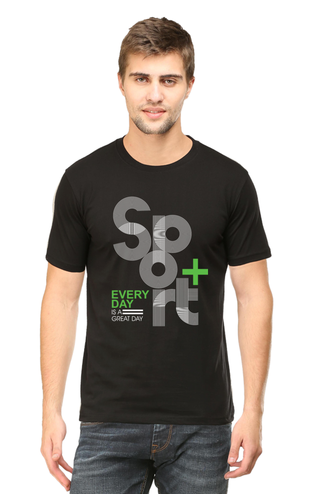 Positive Sport Everyday - Men's Round Neck Half Sleeve T-Shirt
