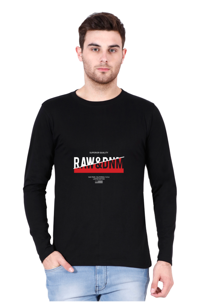 Raw and DNM - Men's Round Neck Full Sleeve T-Shirt