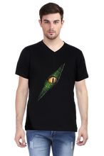 Load image into Gallery viewer, Croc Eye - Men&#39;s V-Neck Half Sleeve T-Shirt
