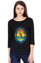 Load image into Gallery viewer, Malibu Paradise Beach - Women&#39;s Round Neck Full Sleeve T-Shirt
