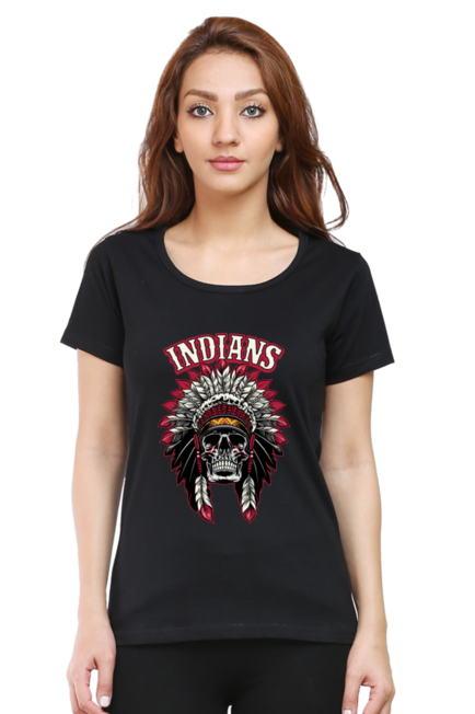 Indian Tribe -  Women's Round Neck Half Sleeve T-Shirt