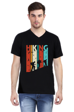 Load image into Gallery viewer, Hiking -  Men&#39;s V-Neck Half Sleeve T-Shirt
