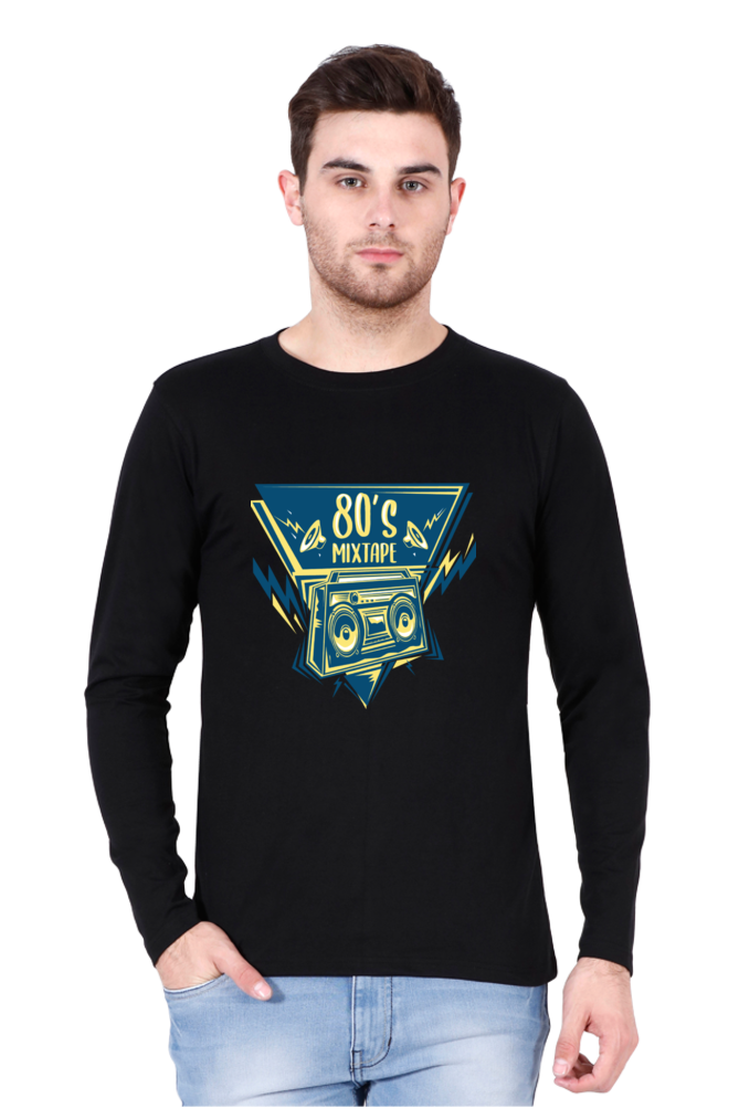 80's MixTape - Men's Round Neck Full Sleeve T-Shirt