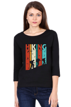 Load image into Gallery viewer, Hiking - Women&#39;s Round Neck Full Sleeve T-Shirt
